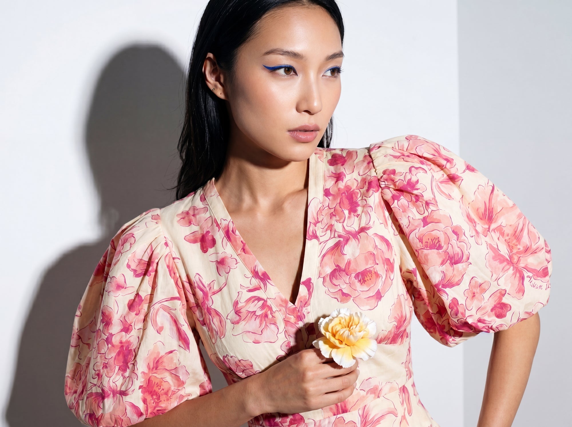 Floral Pink Blossom Mini Dress