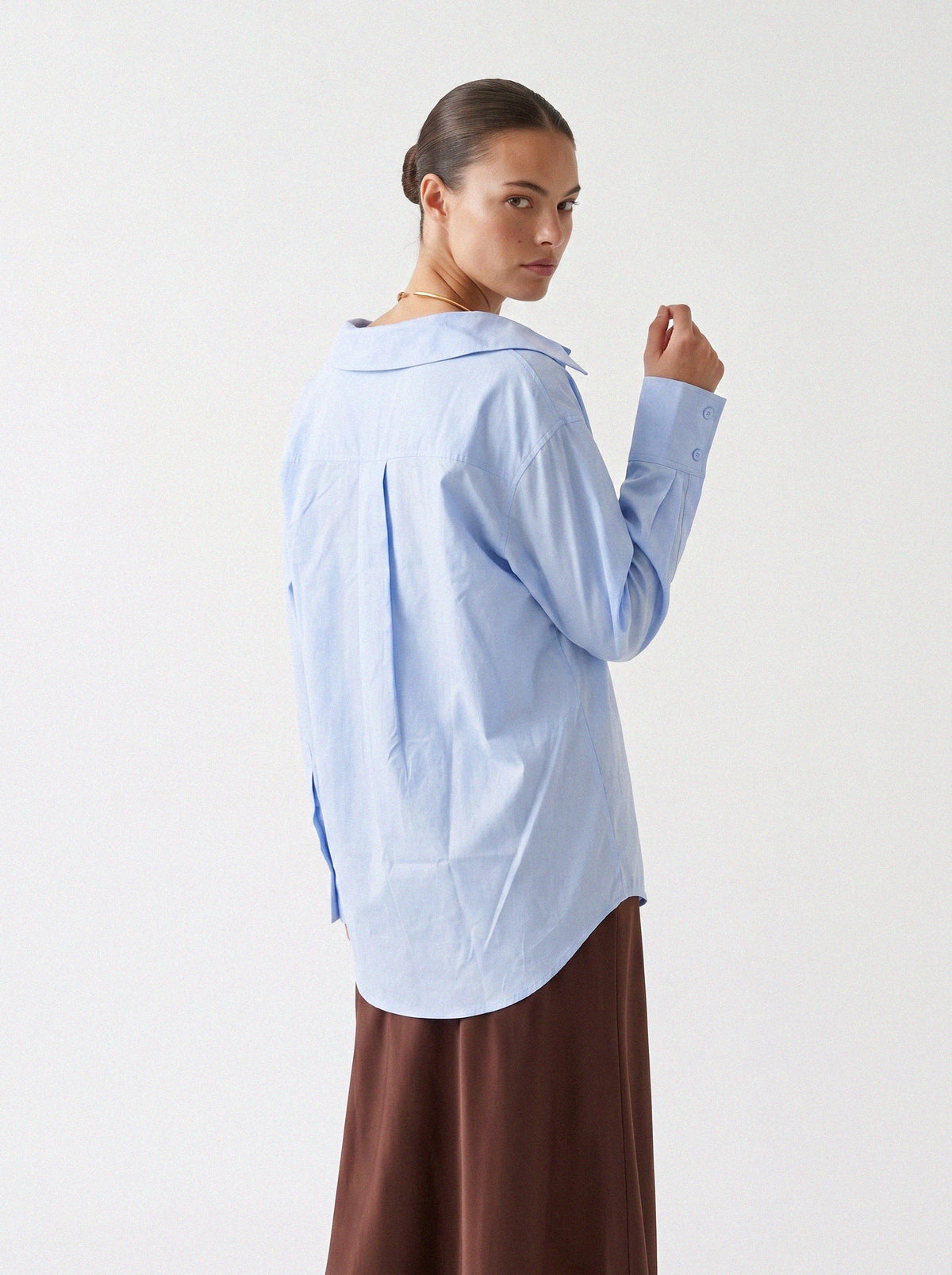 Light Blue Boyfriend Shirt
