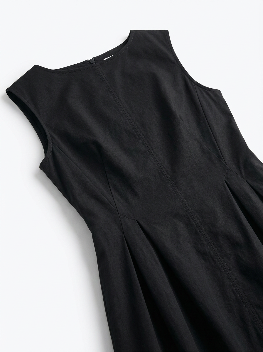 Peplum Mini Dress Black