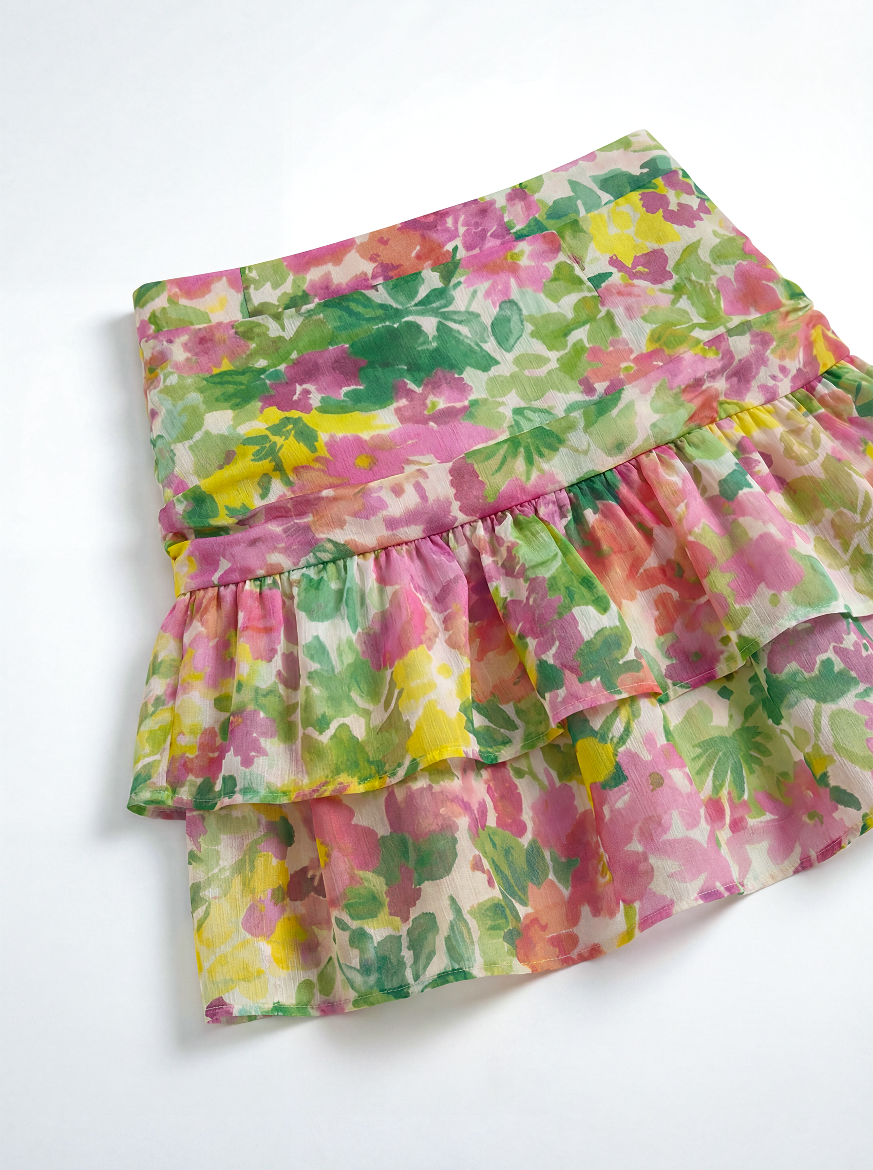 Mixed Floral Mini Skirt
