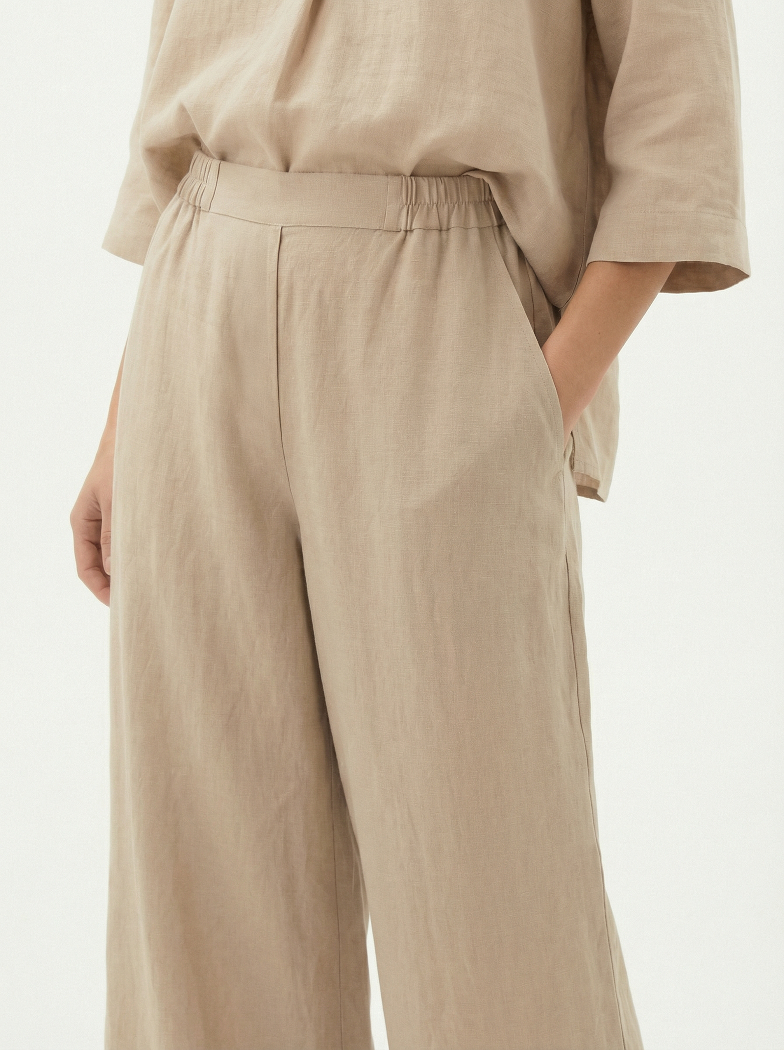 Brown Wide Leg Trouser