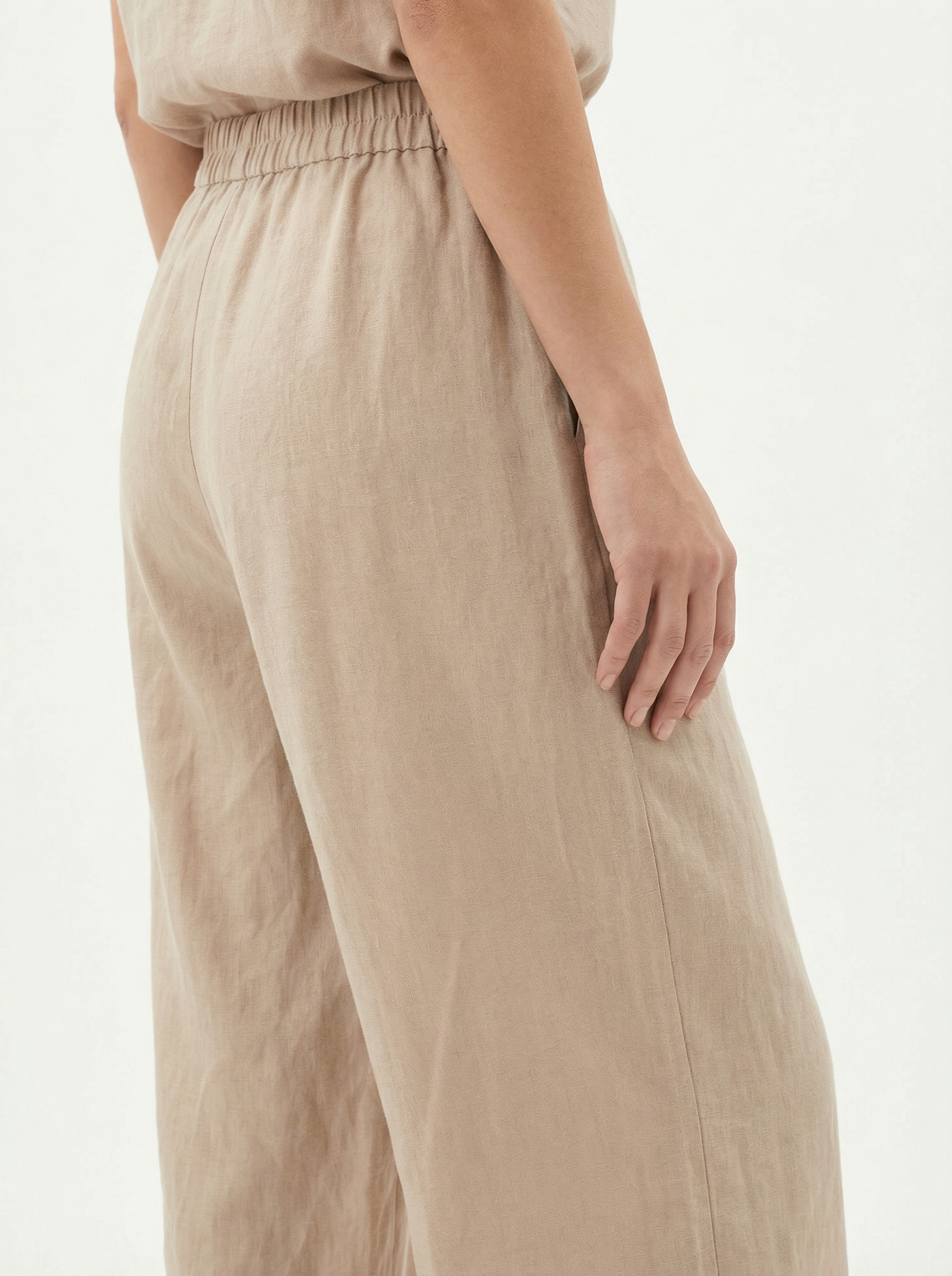 Brown Wide Leg Trouser