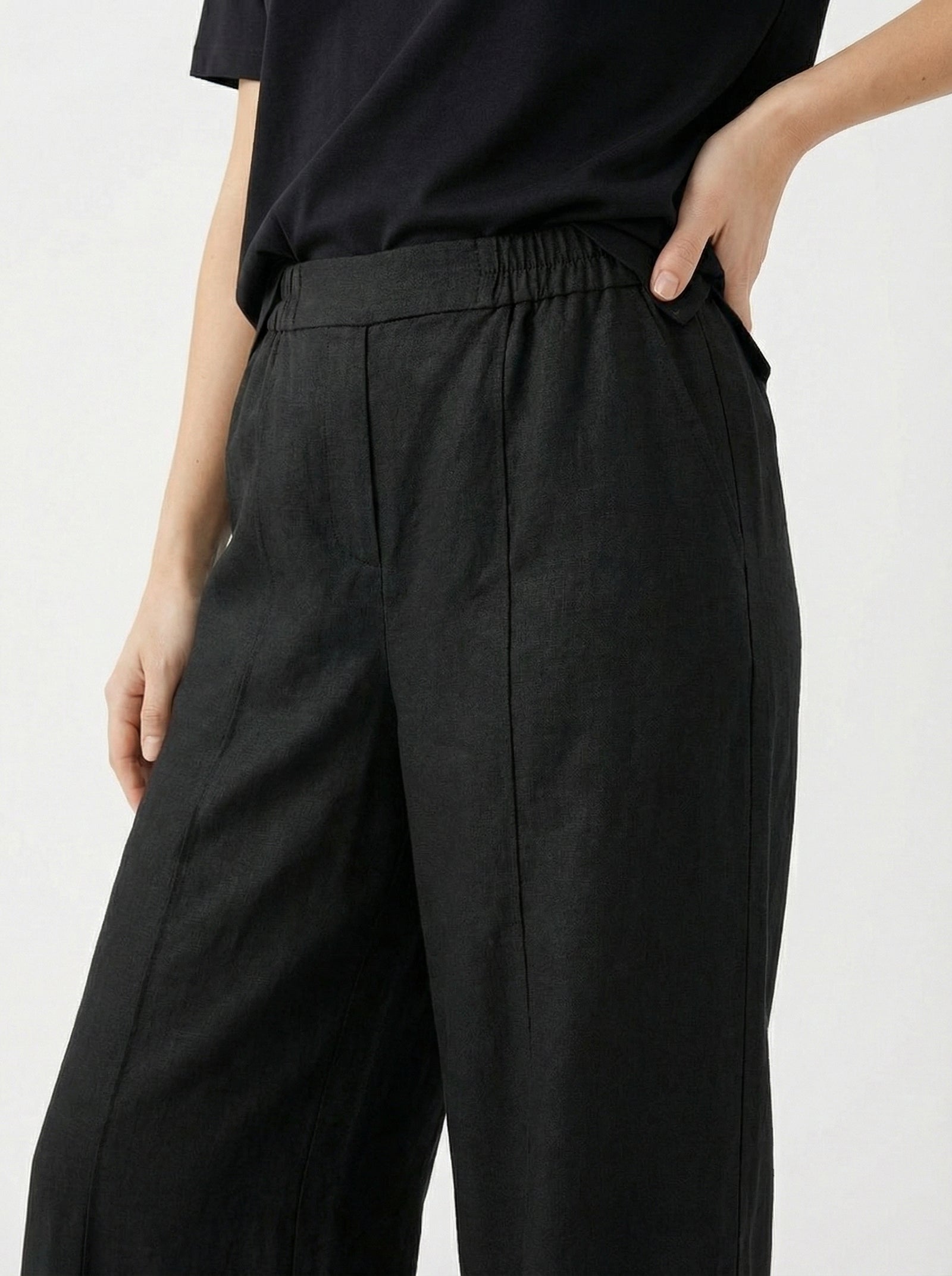 Black Wide Leg Trouser