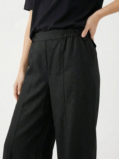 Black Wide Leg Trouser