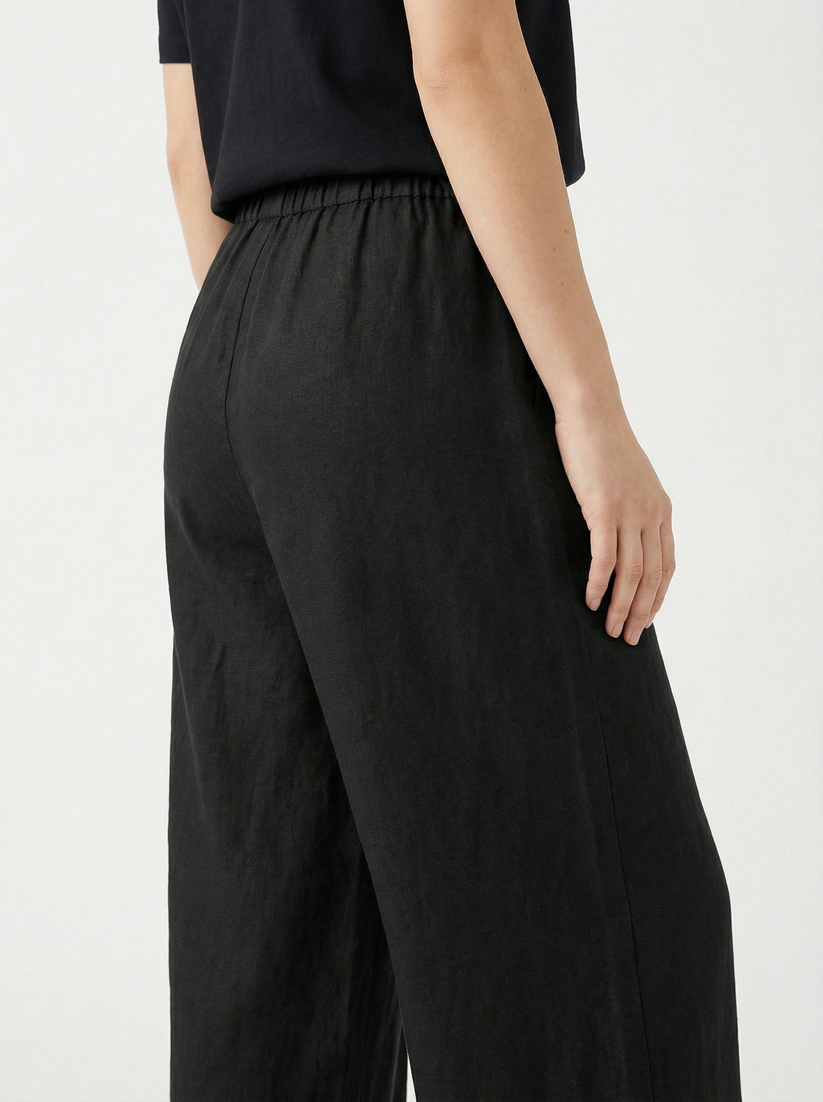 Black Wide Leg Trouser