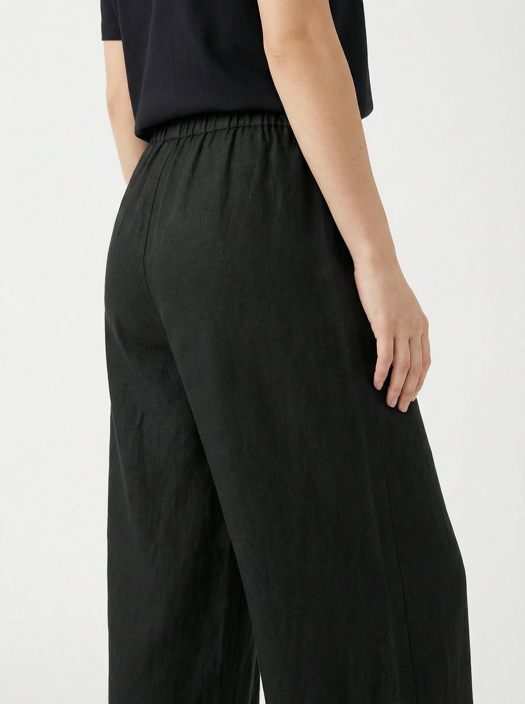 Black Wide Leg Trouser