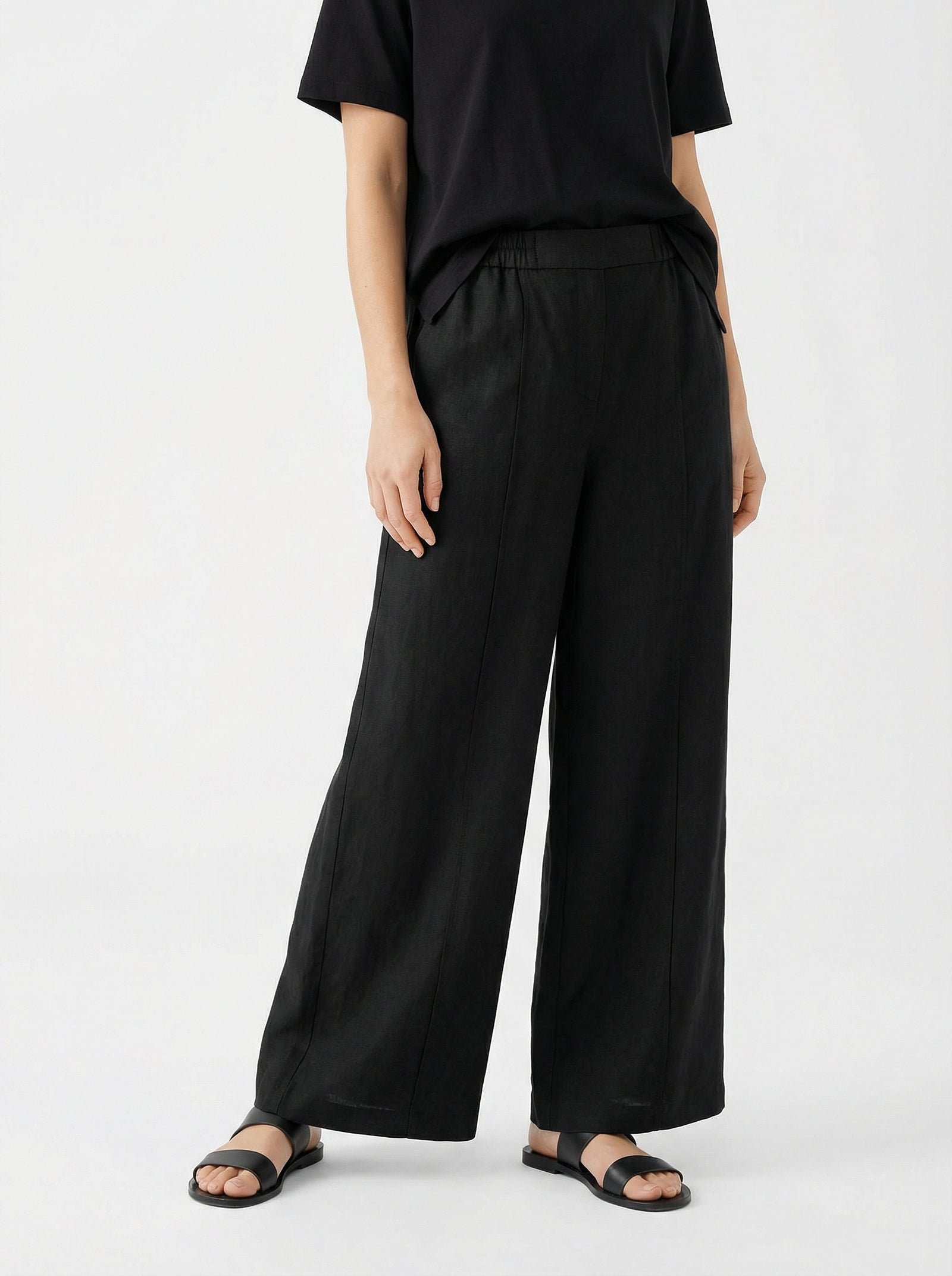 Black Wide Leg Trouser