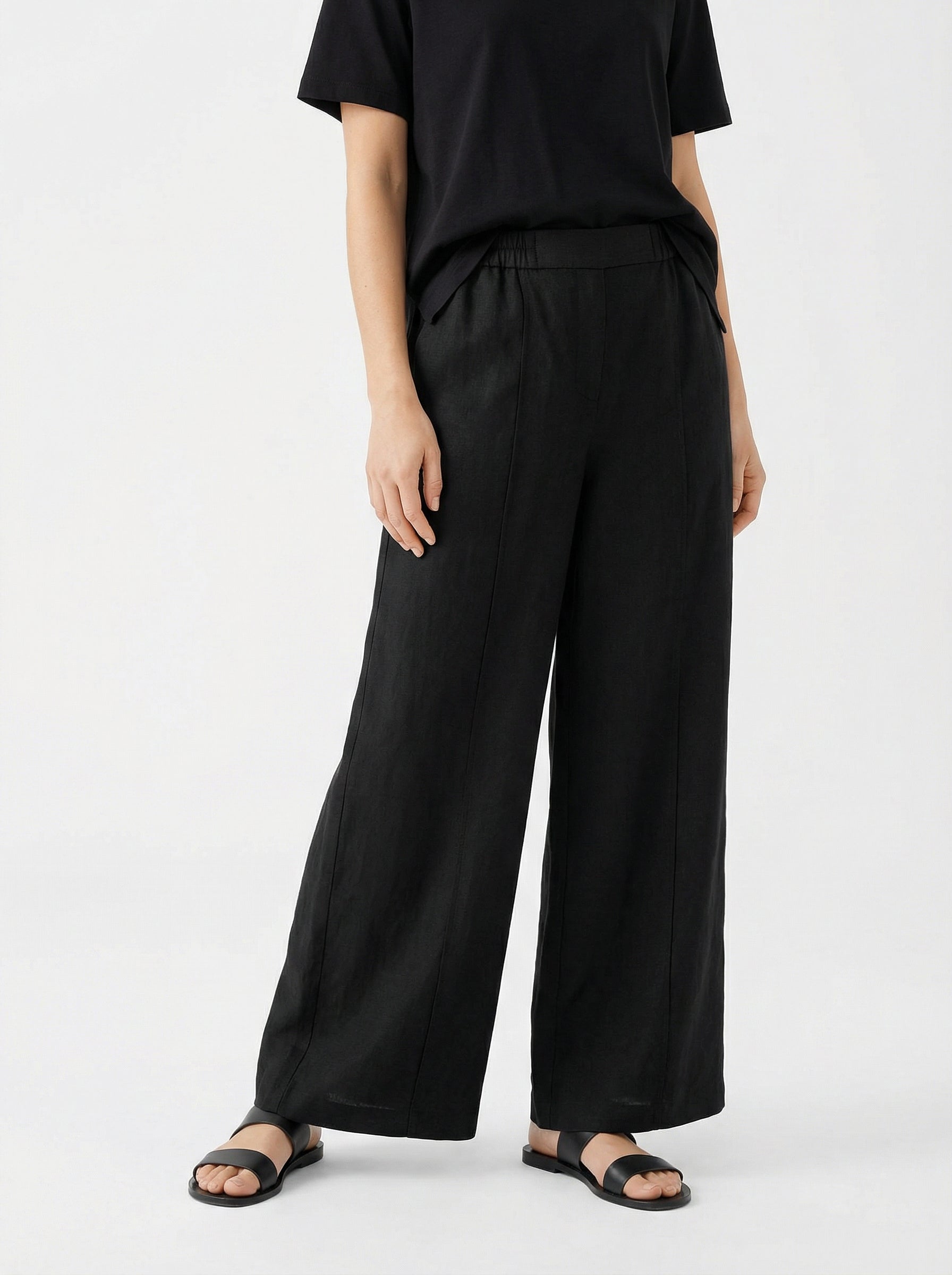 Black Wide Leg Trouser