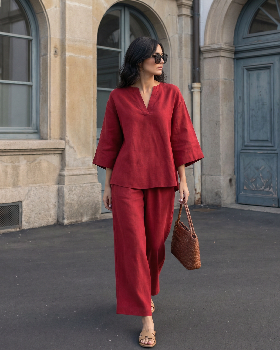 Red Tunic Shirt