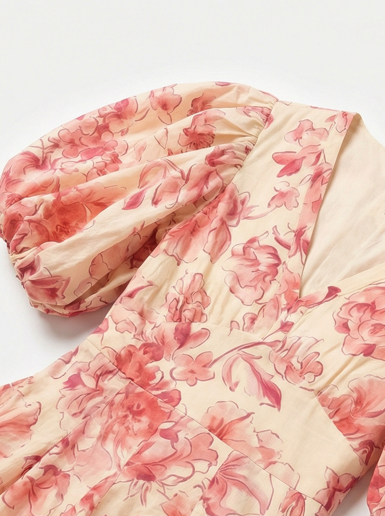 Floral Pink Blossom Mini Dress
