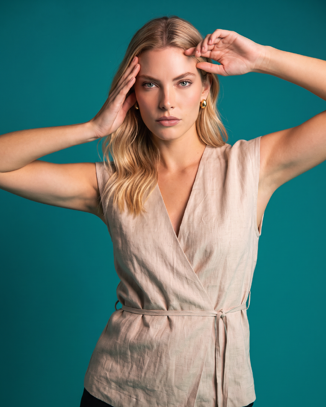 Khaki Top Beige