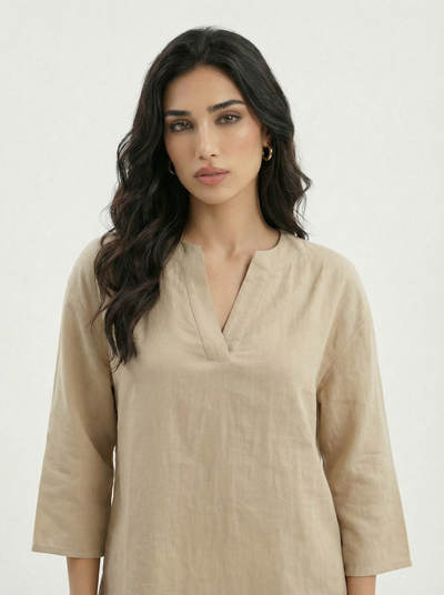 Brown Tunic Shirt