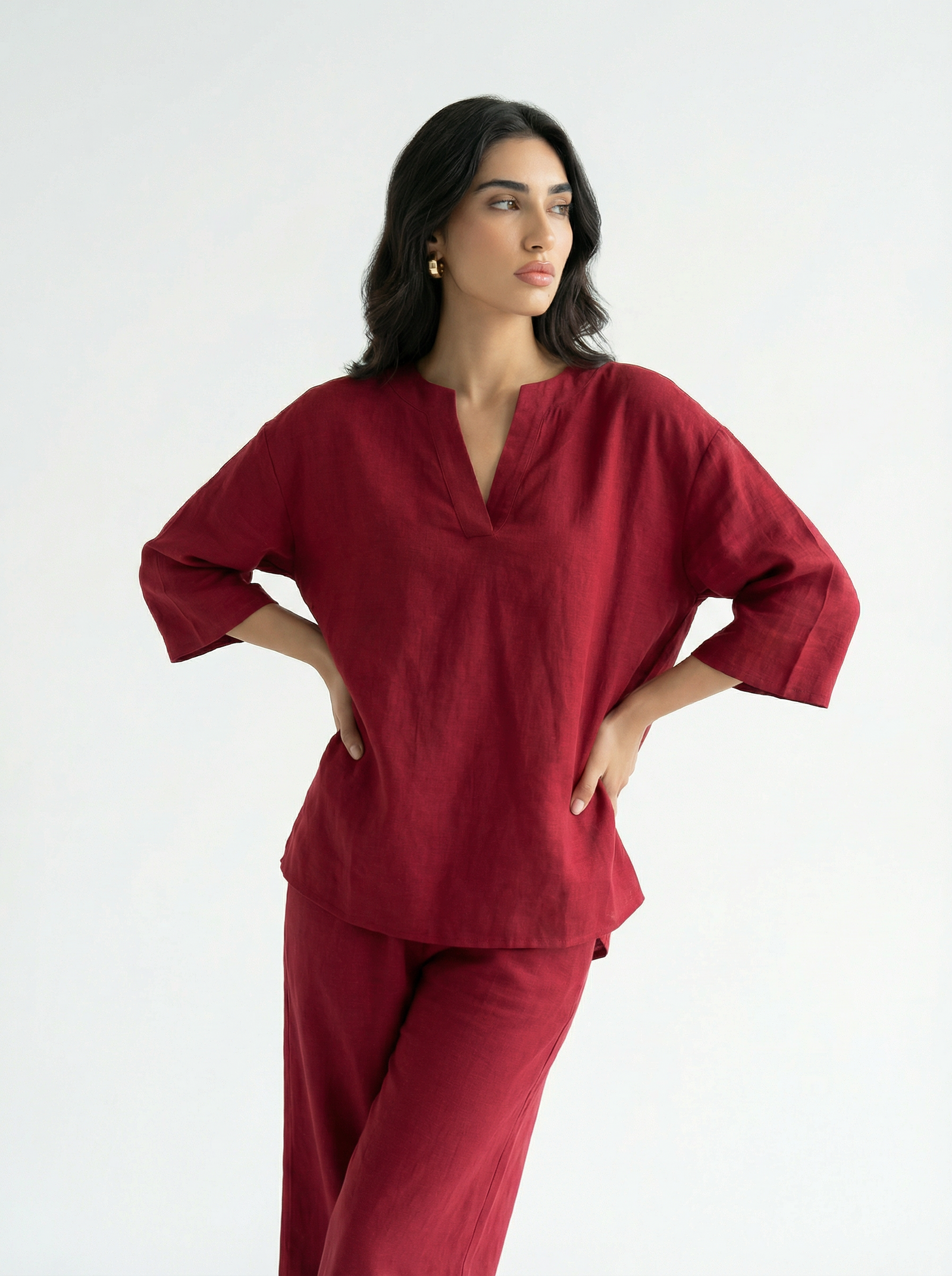 Red Tunic Shirt