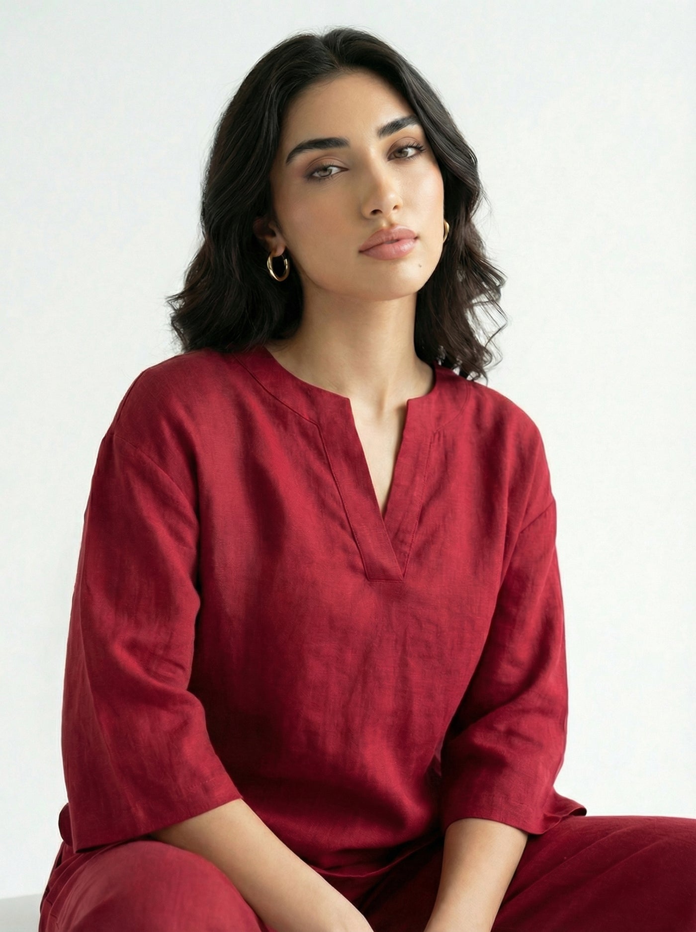 Red Tunic Shirt