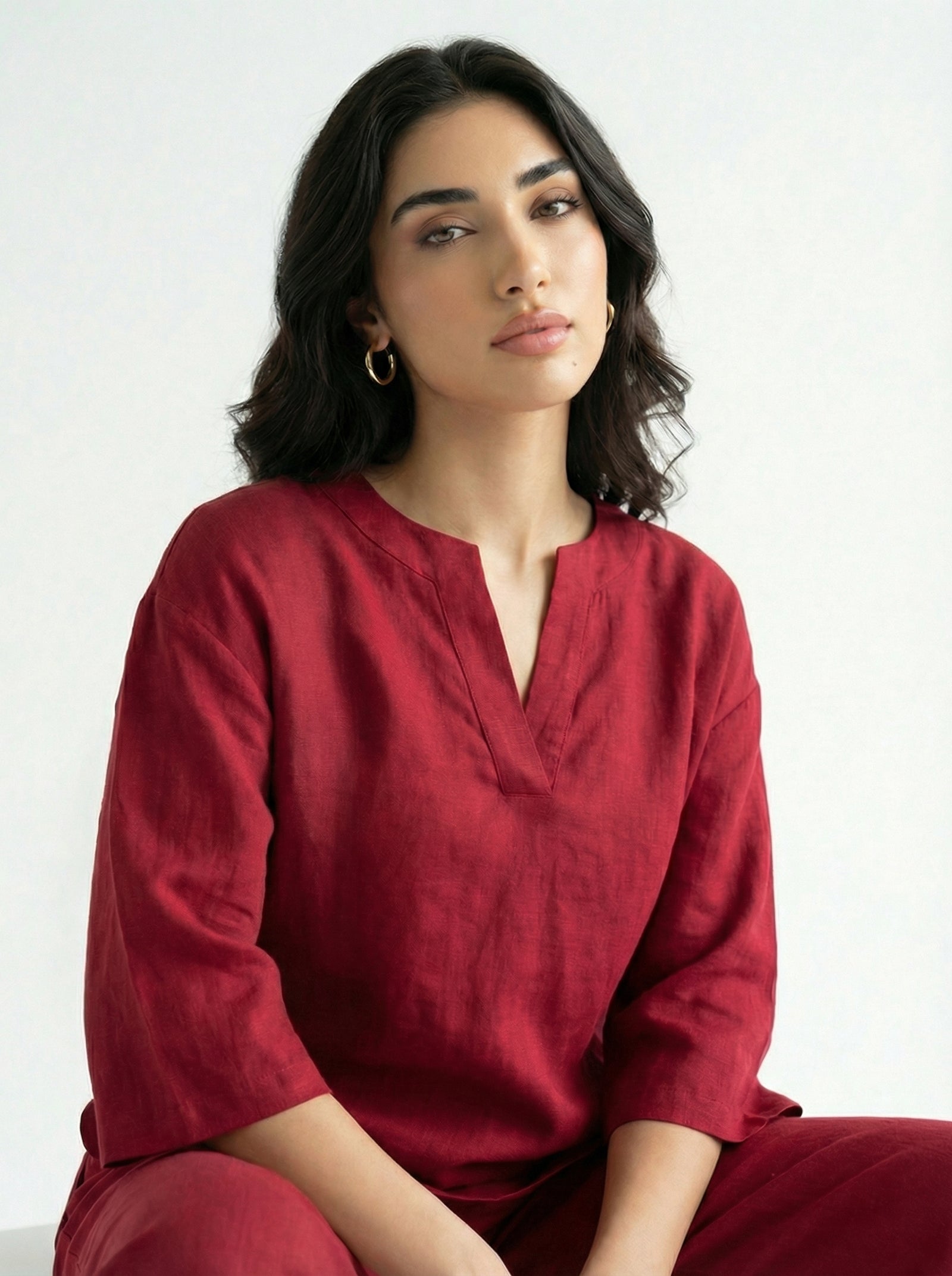 Red Tunic Shirt