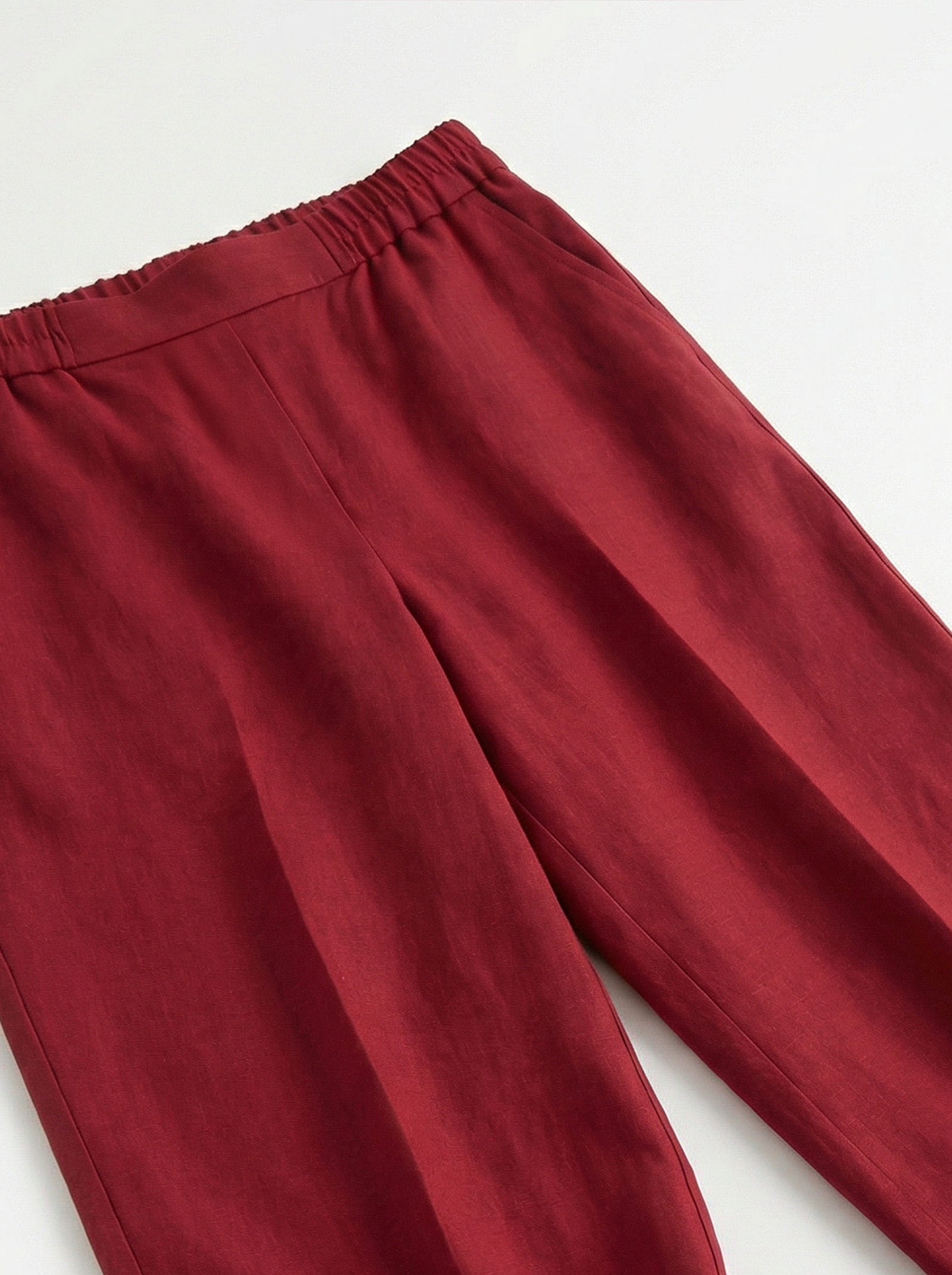 Red Wide Leg Trouser