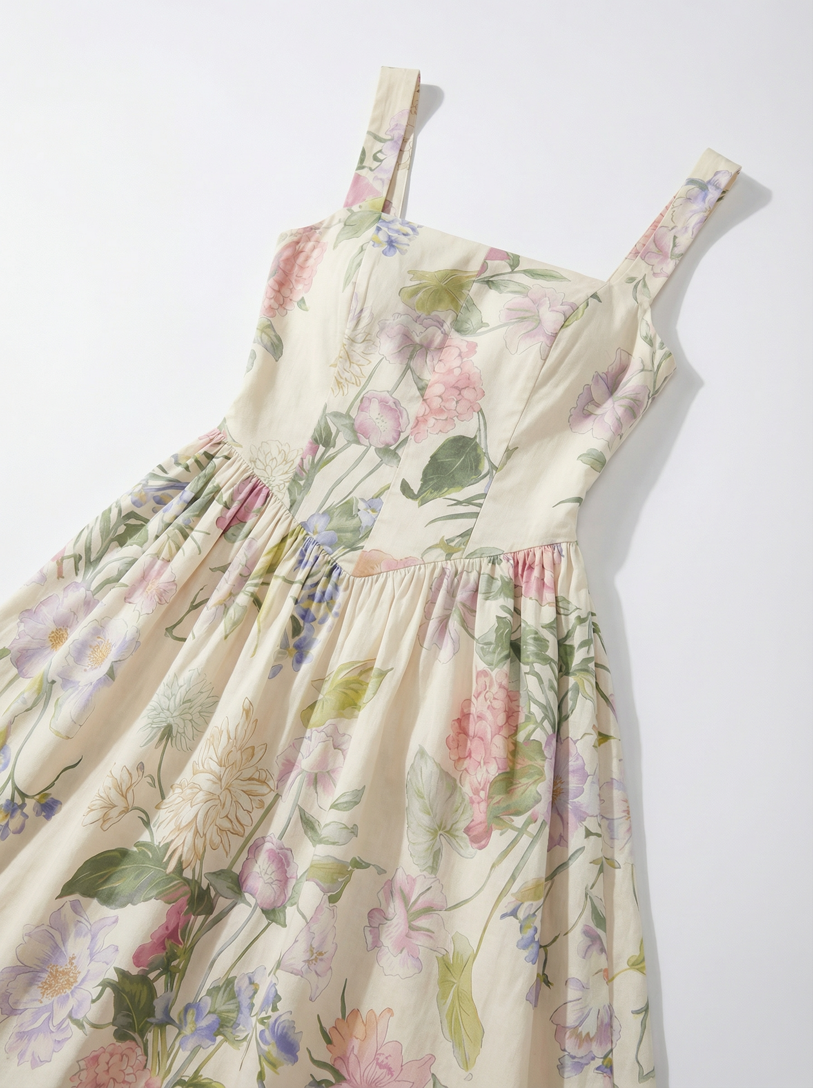 White Floral Skater Mini Dress
