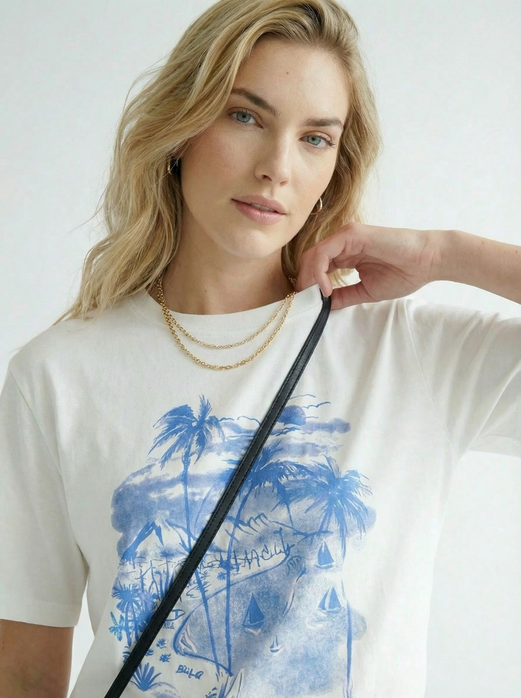 White Printed Tee's