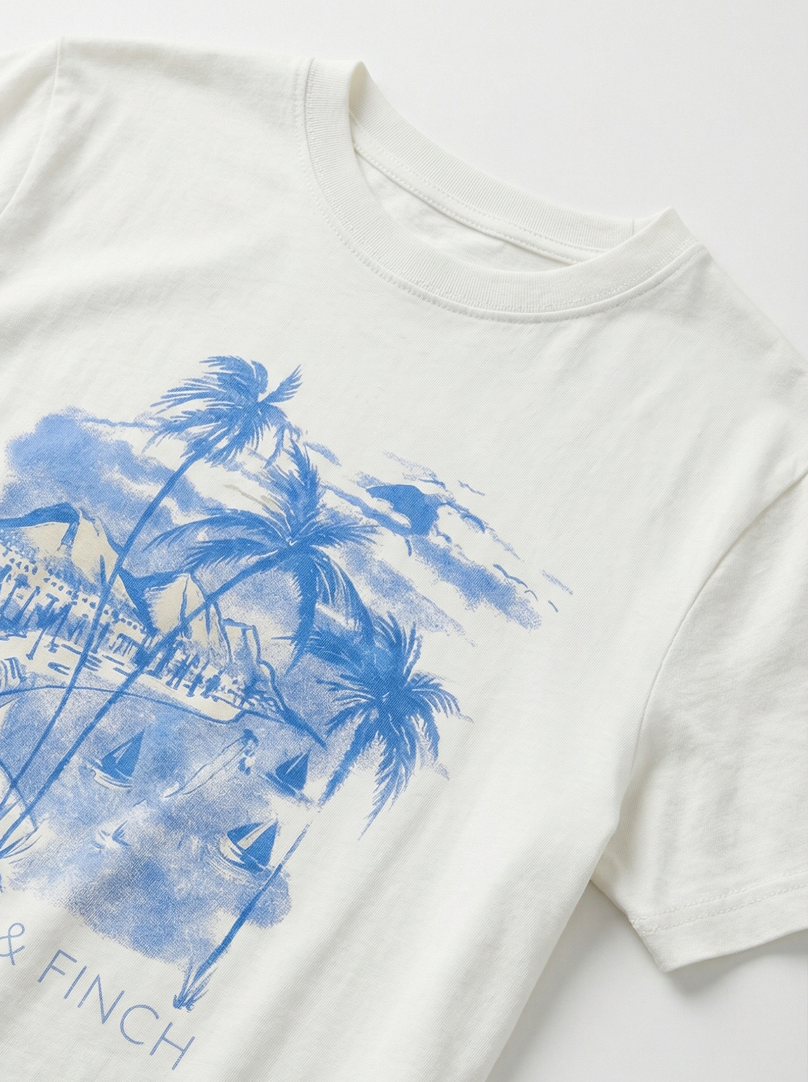 White Printed Tee's