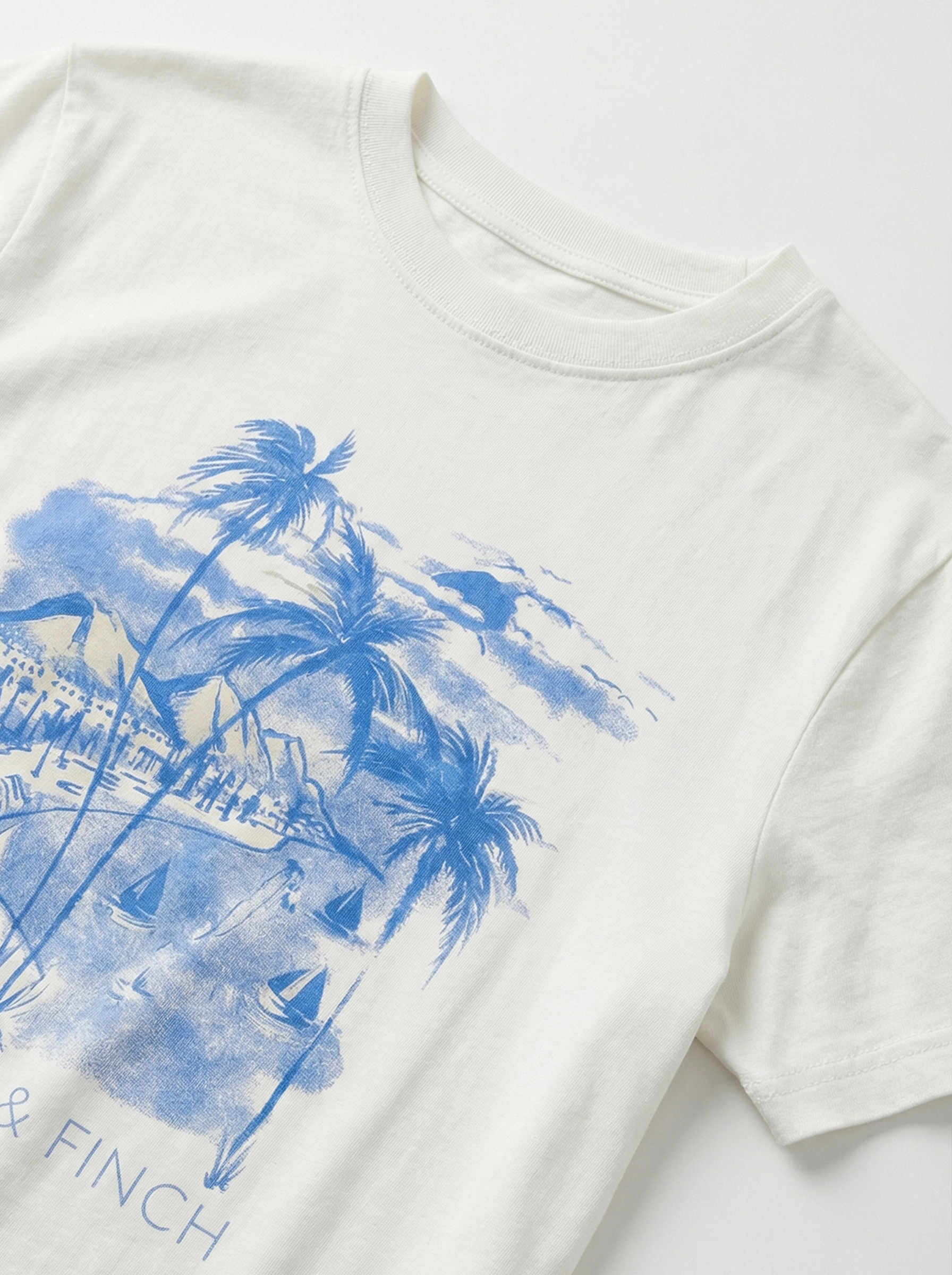 White Printed Tee's
